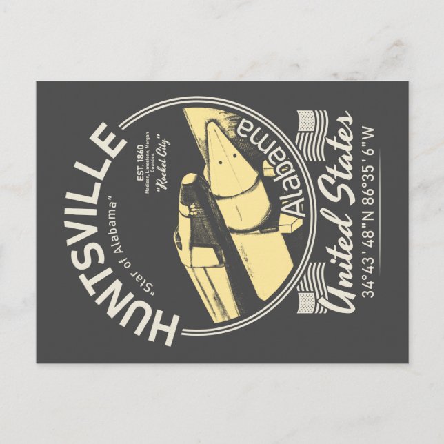 CARTE POSTALE HUNTSVILLE CITY ALABAMA - ESPACE ROCKET (Devant)