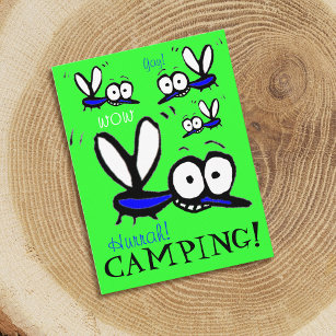 Carte Postale Hurrah funny summer camping mosquitos