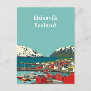 Carte Postale Húsavík, Islande Art urbain