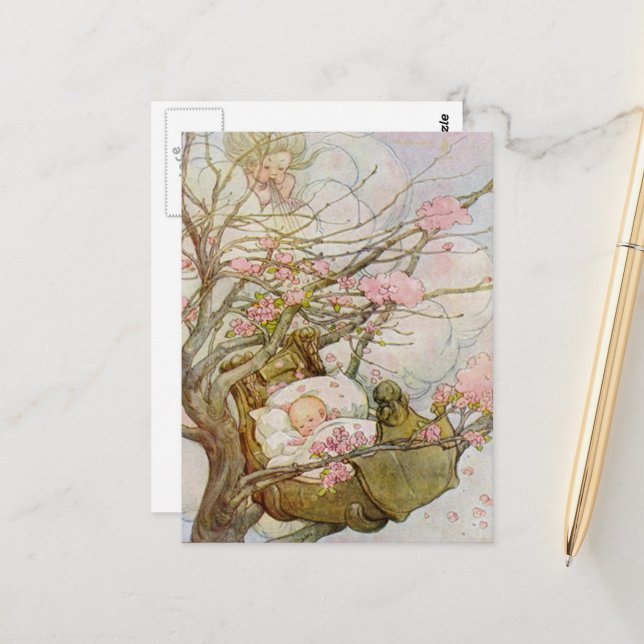 Carte Postale Hush-A-Bye-Baby (Devant/Arrière en situation)