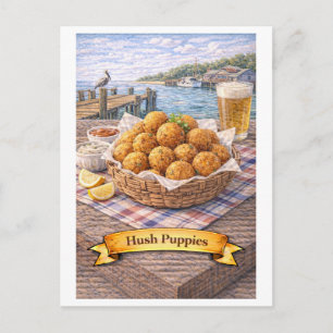 Carte Postale Hush Puppies (Série alimentaire américaine)