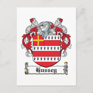 Carte Postale Hussey Family Crest