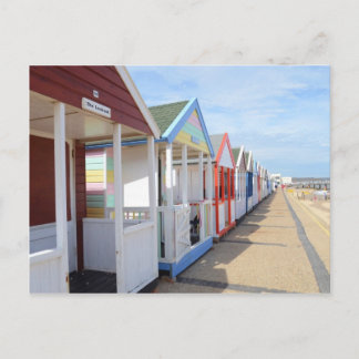 Carte Postale Huttes colorées de plage