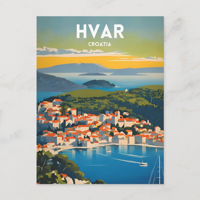 Carte Postale Hvar (Devant)