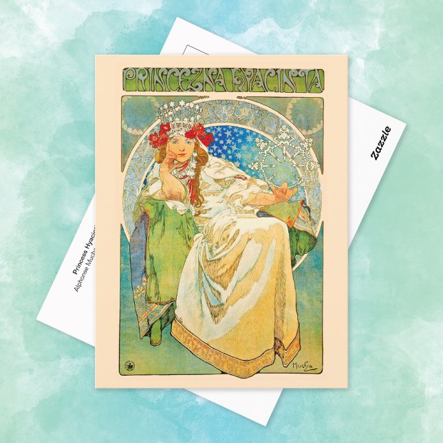 Carte Postale Hyacinth Alphonse Mucha (Créateur téléchargé)