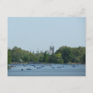 Carte Postale Hyde Park, Bateau sur la Serpentine
