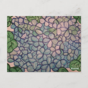 Carte Postale Hydrangées bleues 1