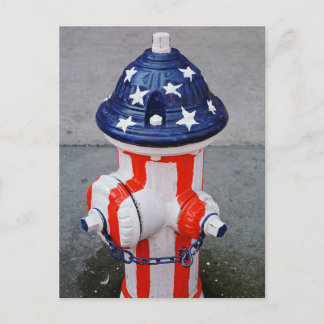 Carte Postale Hydrant patriotique