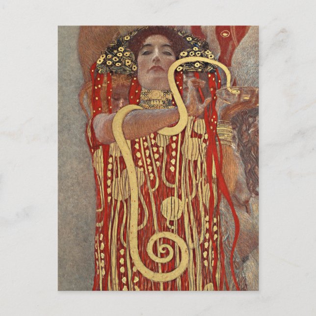 Carte Postale Hygieia par Gustav Klimt (Devant)