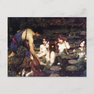 Carte Postale Hylas et les Nymphes, par John William Waterhouse