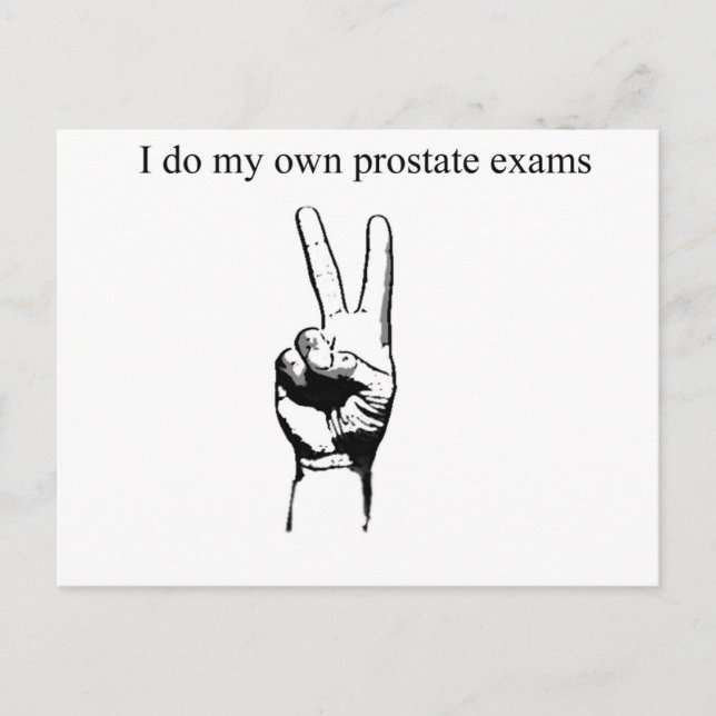 Carte Postale I ainsi mes propres examens de prostate (Devant)