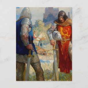 Carte Postale "I Am Sir Lancelot du Lake" par NC Wyeth