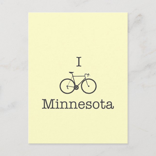 Carte Postale I Bike Minnesota (Devant)
