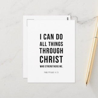 Carte Postale I Can Do All Things Philippians 4:13