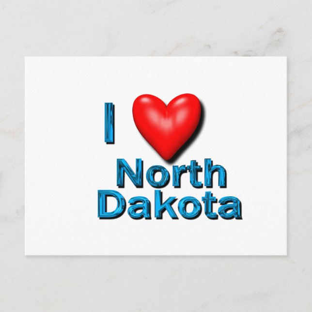 Carte Postale I Coeur Dakota du Nord (Devant)