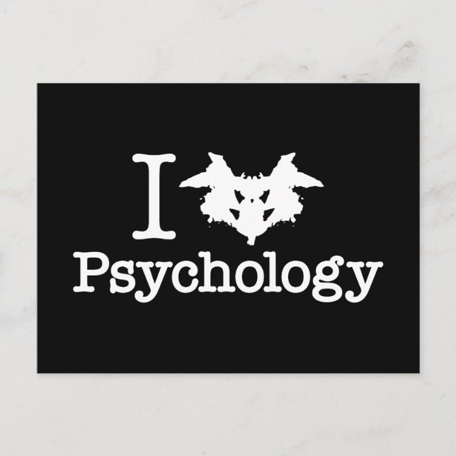 Carte Postale I Coeur (Rorschach Inkblot) Psychologie (Devant)