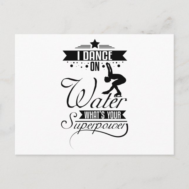 Carte Postale I Dance on water (Devant)