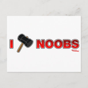 Carte Postale I Hammer Noobs - Jeux Vidéo de Joueur
