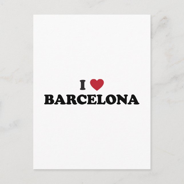 Carte Postale I Heart Barcelona Espagne (Devant)