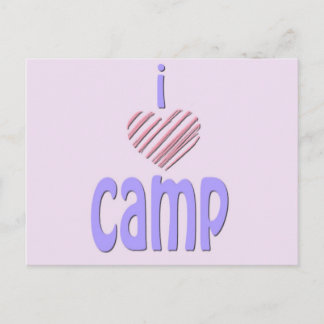 Carte Postale I Heart Camp