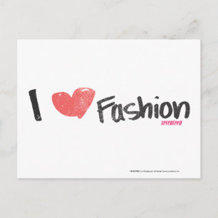 Carte Postale I Heart Fashion Purple