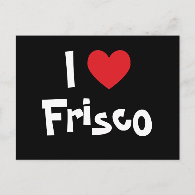 Carte Postale I Heart Frisco (Devant)