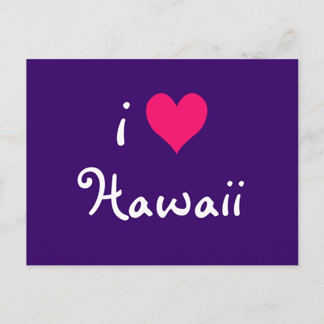 Carte Postale I Heart Hawaii (Devant)