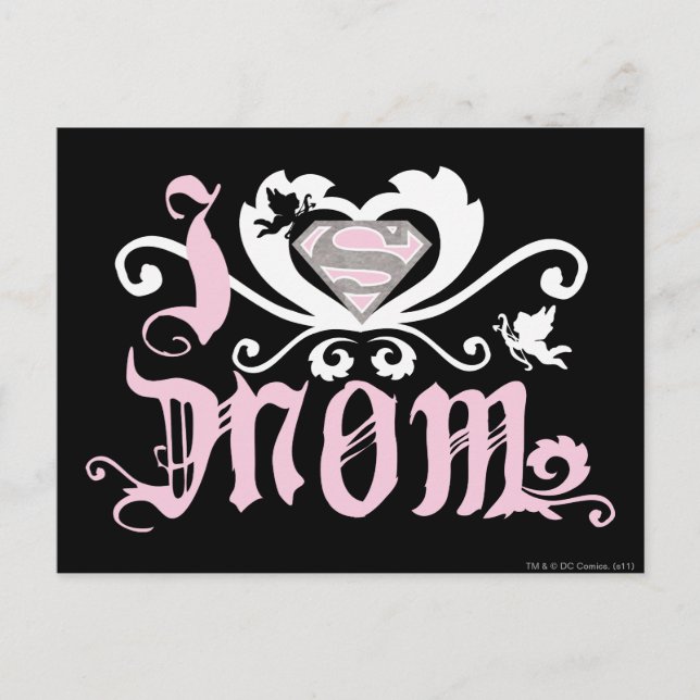 Carte Postale I Heart Maman Rose (Devant)