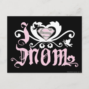 Carte Postale I Heart Maman Rose