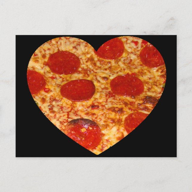 Carte Postale I Heart Pizza (Devant)