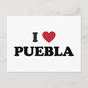 Carte Postale I Heart Puebla Mexique