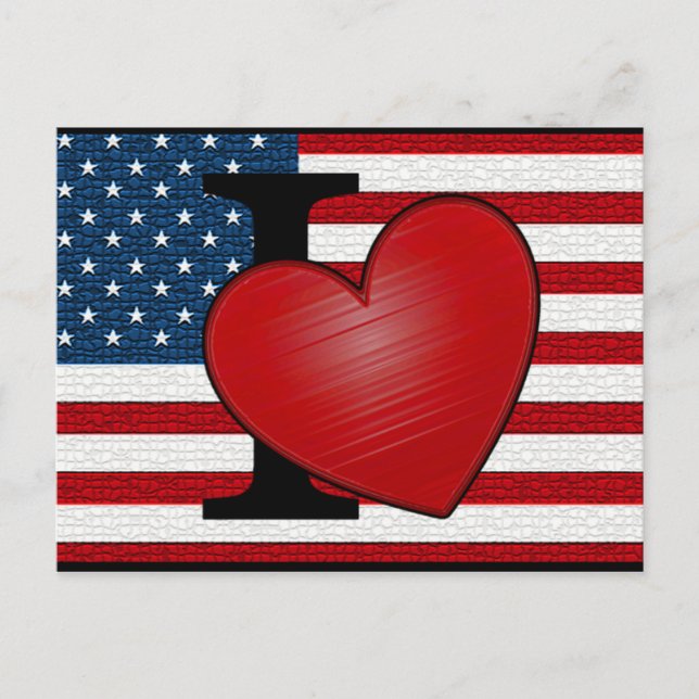 Carte postale I Heart USA (Devant)