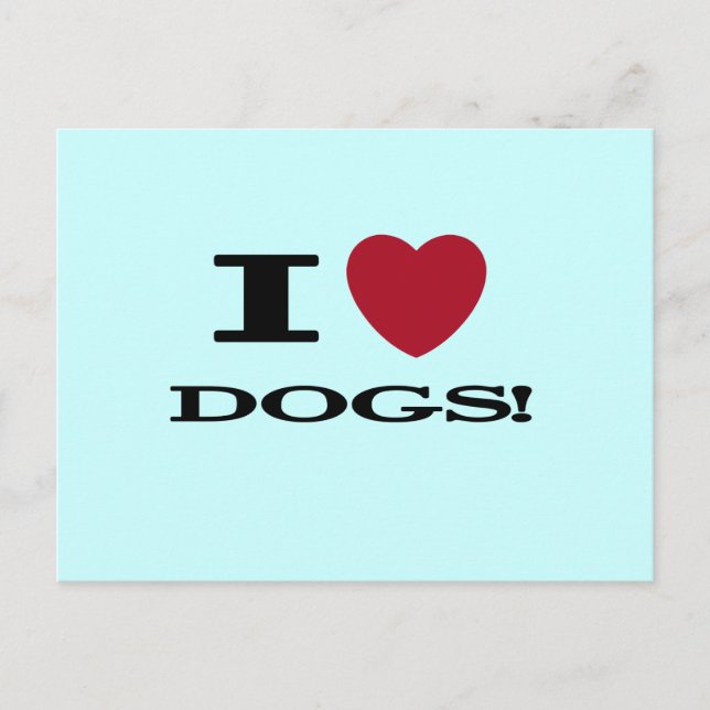 Carte Postale I le coeur poursuit des T-shirts et des cadeaux (Devant)