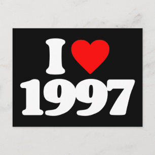 CARTE POSTALE I LOVE 1997