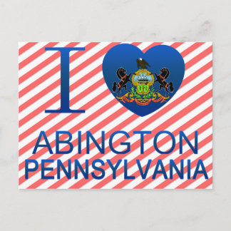 Carte Postale I Love Abington, PA