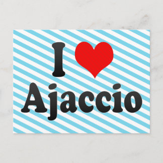 Carte Postale I Love Ajaccio, France