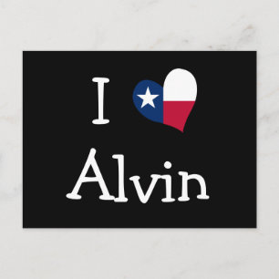 Carte Postale I Love Alvin