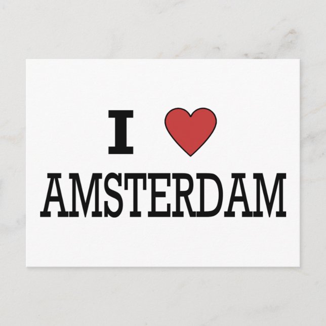 Carte Postale I Love Amsterdam (Devant)