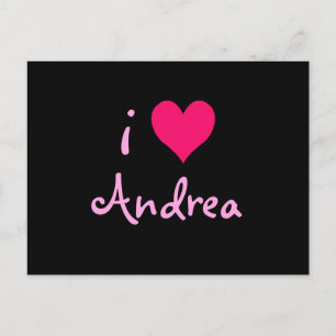Carte Postale I Love Andrea