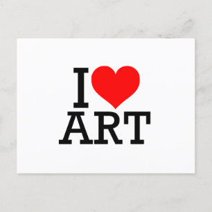Carte postale I Love Art