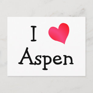 Carte Postale I Love Aspen