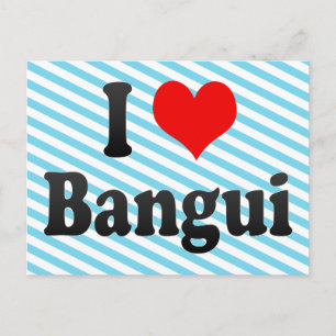 Carte Postale I Love Bangui, République Centrafricaine