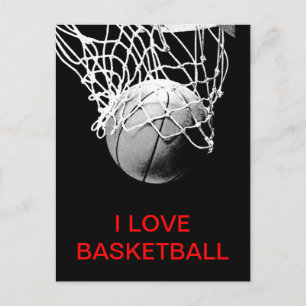 Carte postale I Love Basketball