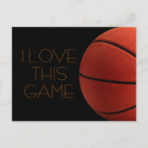 Carte Postale I Love Basketball Close Up