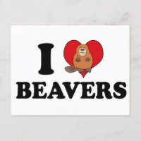 I Love Beavers Funny