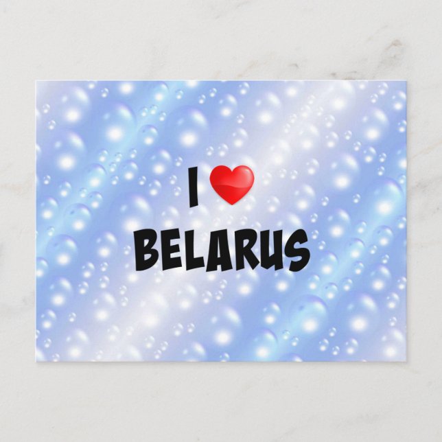 Carte Postale I Love Belarus (Devant)