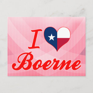Carte Postale I Love Boerne, Texas