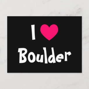 Carte Postale I Love Boulder