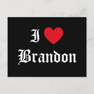 Carte Postale I Love Brandon