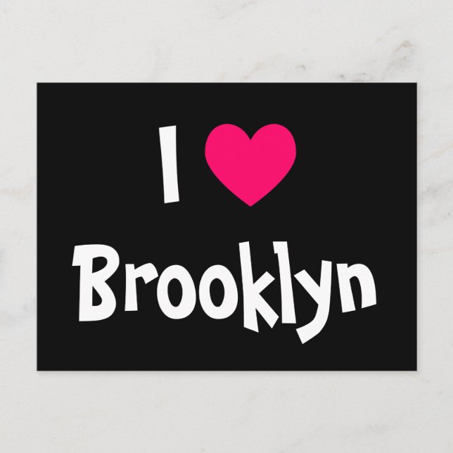 Carte Postale I Love Brooklyn (Devant)